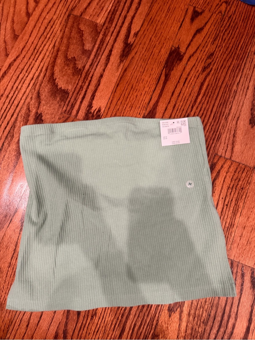 American Eagle Outfitters Ribbed Green Tube Top